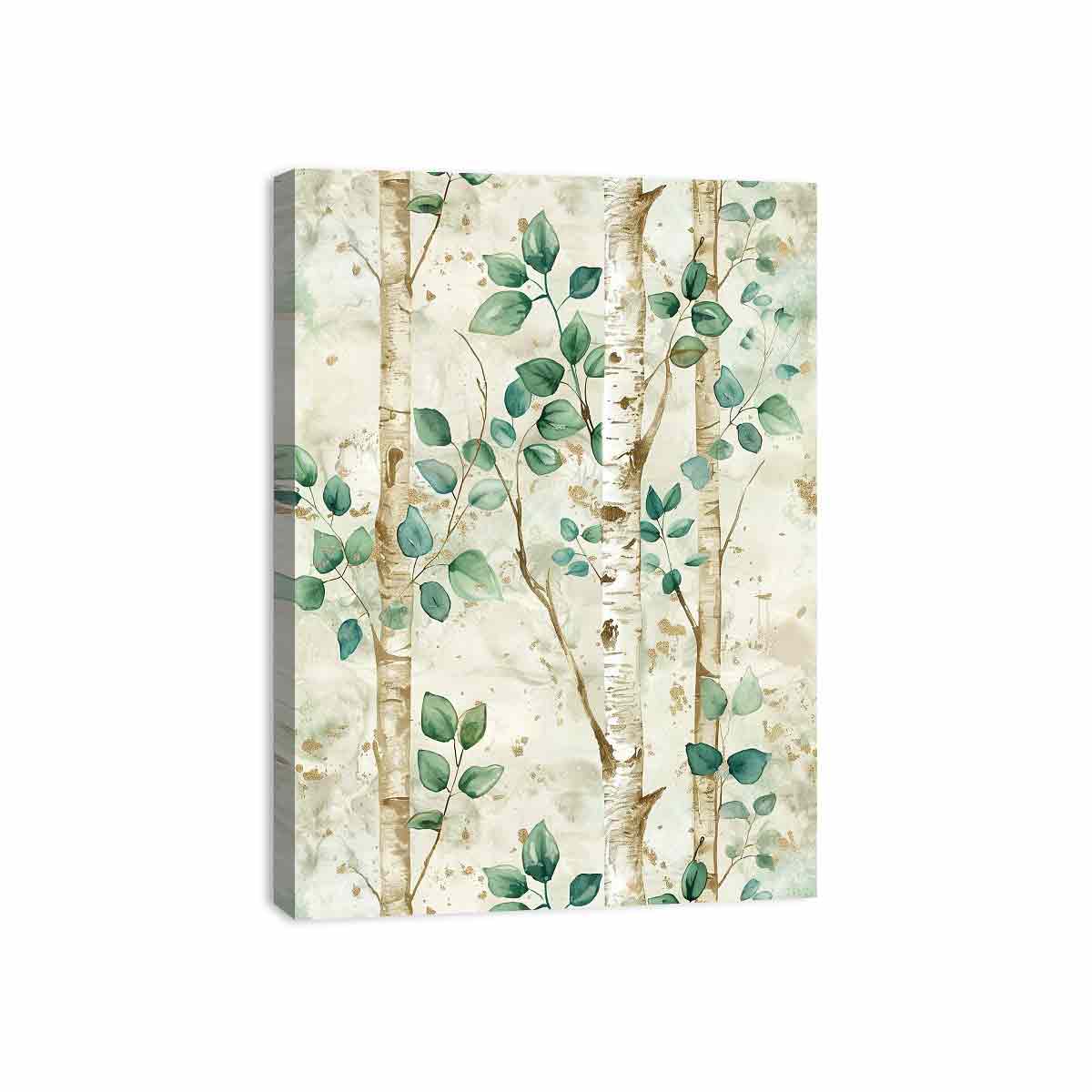Birchtree Watercolor Painting
