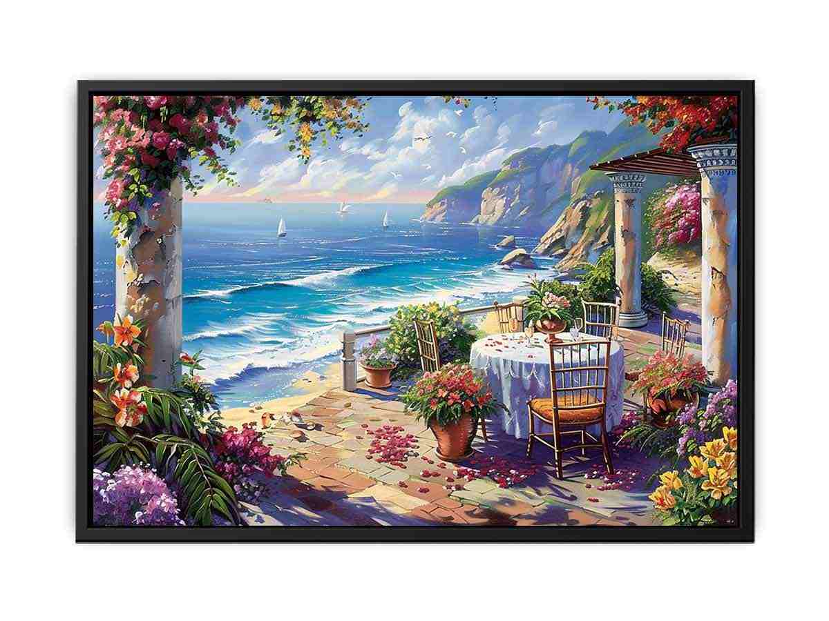 Outdoor Dining  Canvas Print