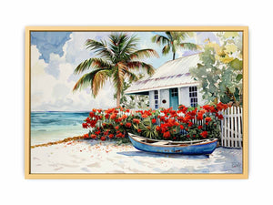 Beach House  Streched canvas