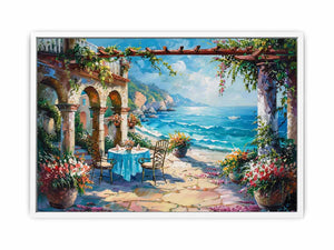 Beach Dinning Framed Print