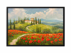 Field Of Poppies  Canvas Print
