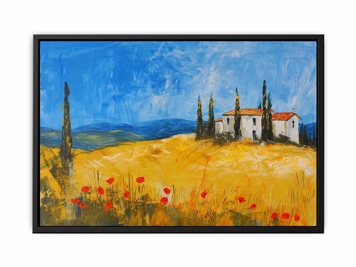 Hillside House   Canvas Print