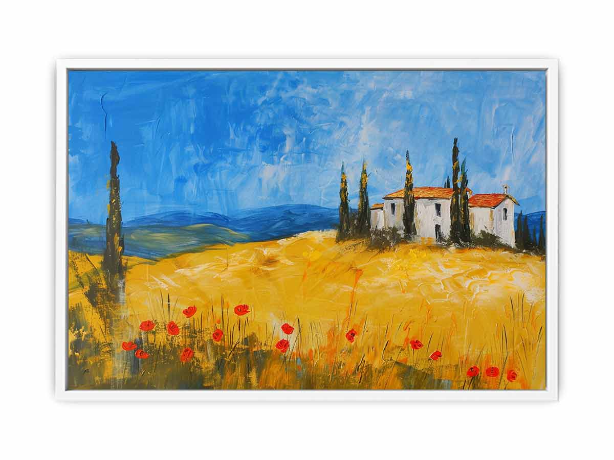 Hillside House  Framed Print
