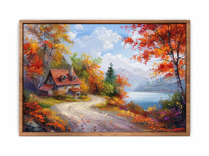 Autumn Road Poster