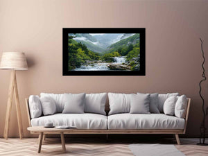 Valley Waterfall Painting