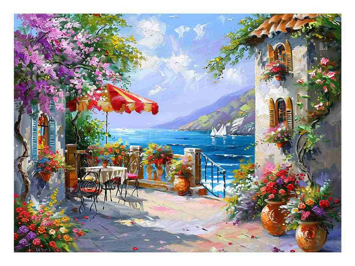 Italy, europe, Beachside Cafe