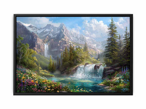 Mountain Waterfall  Canvas Print