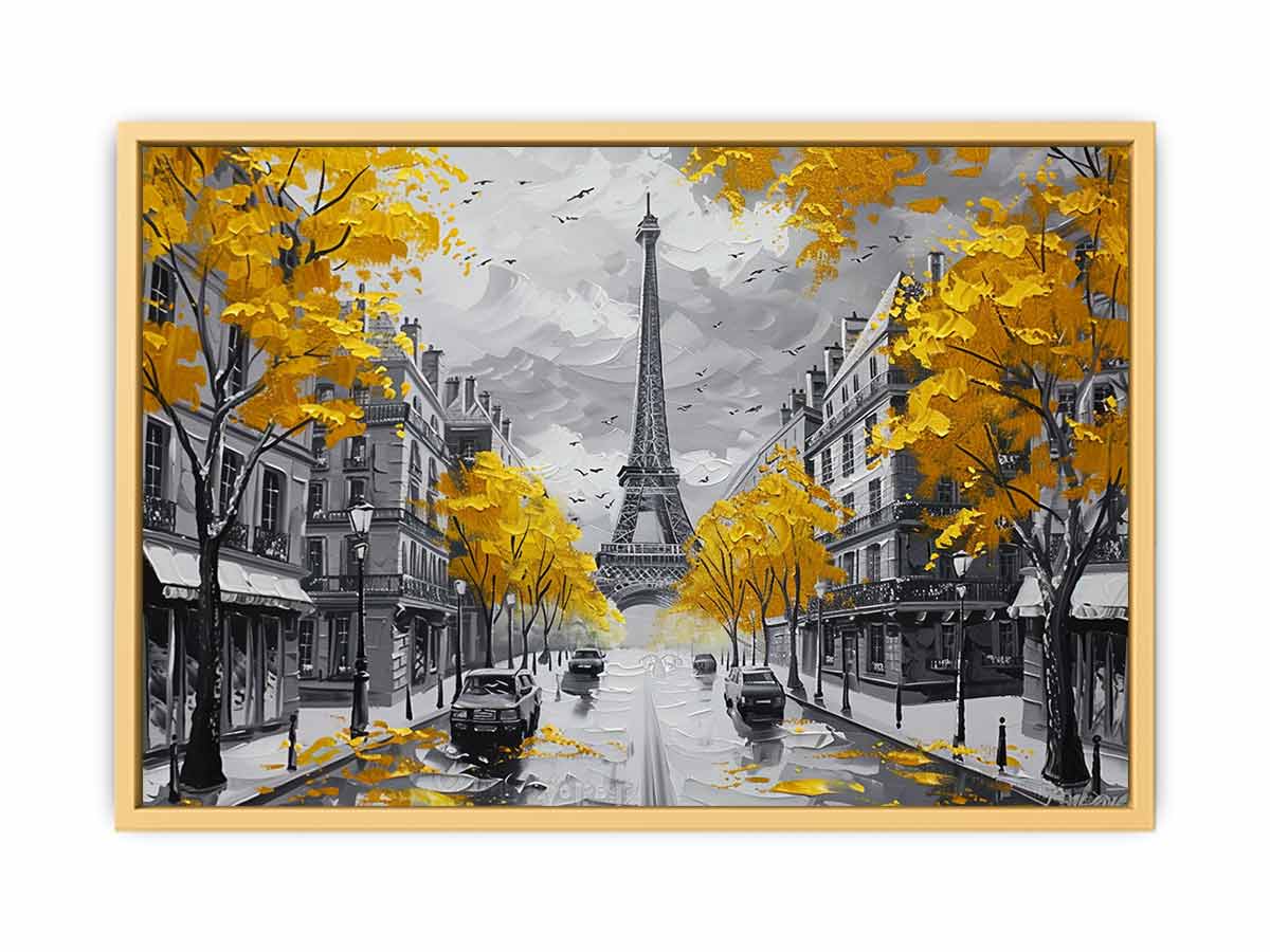 Eiffel Paris Street  Streched canvas