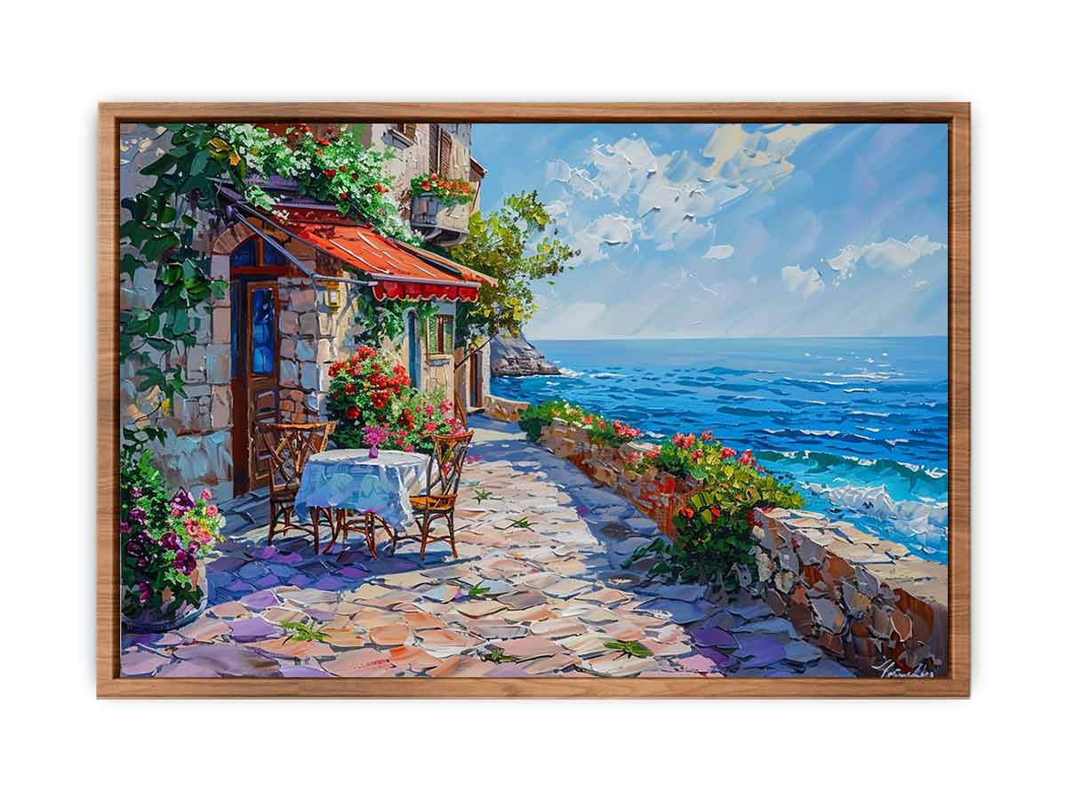 Italian beach cafe Poster