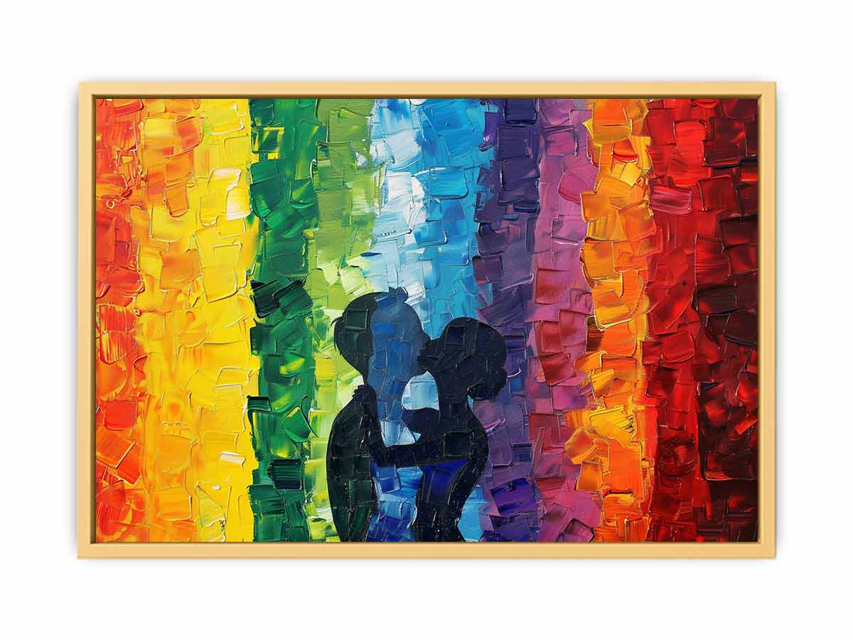 Rainbow  Love  Streched canvas