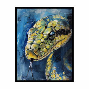 Cobra Snake Painting  Canvas Print