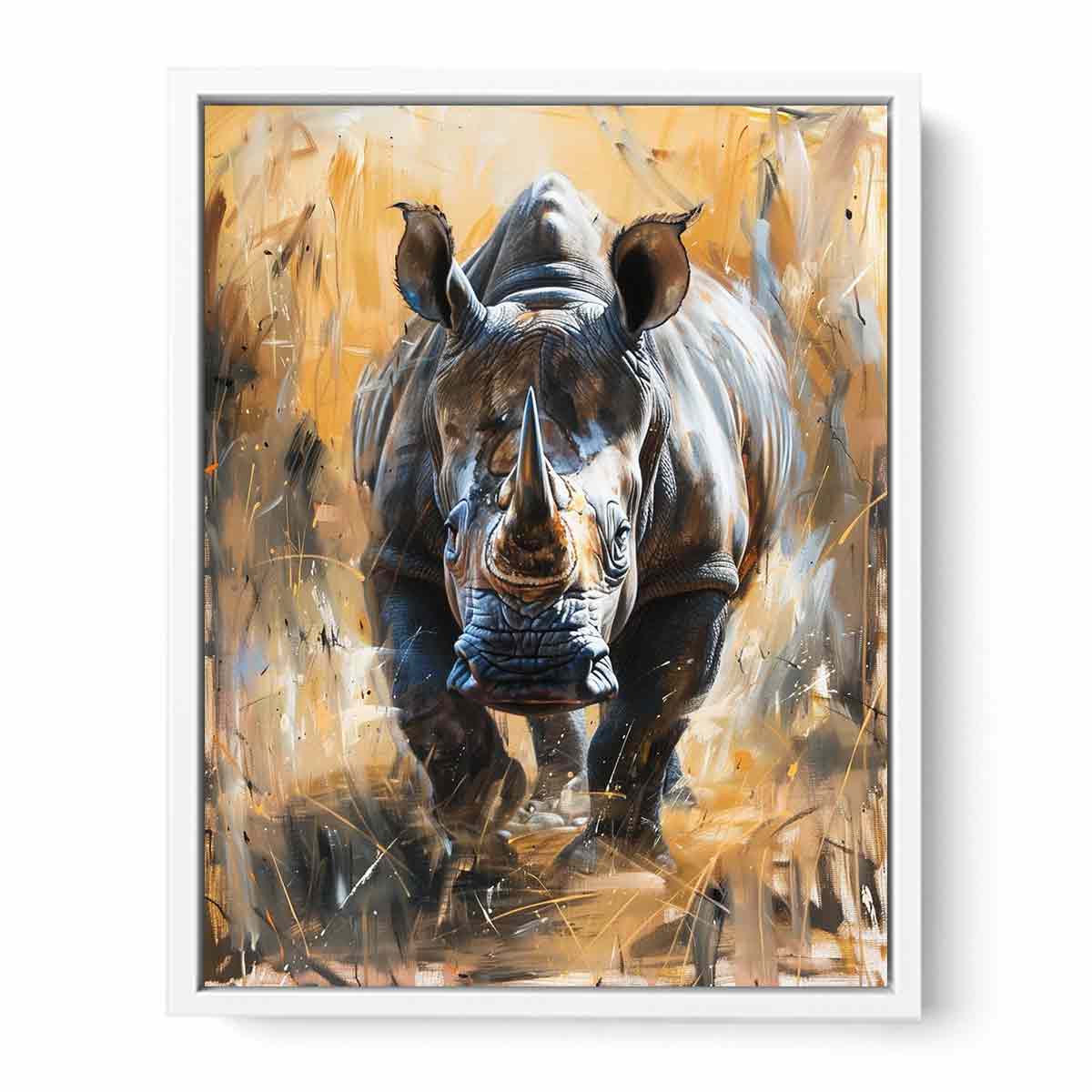 Rhino Painting  Framed Print