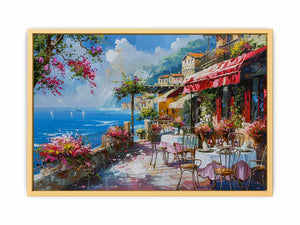 Beach Cafe  Streched canvas