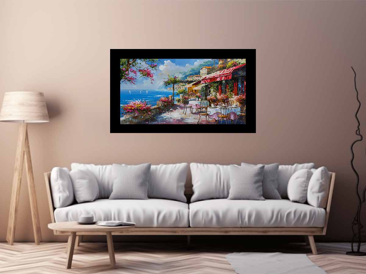 Beach Cafe Painting