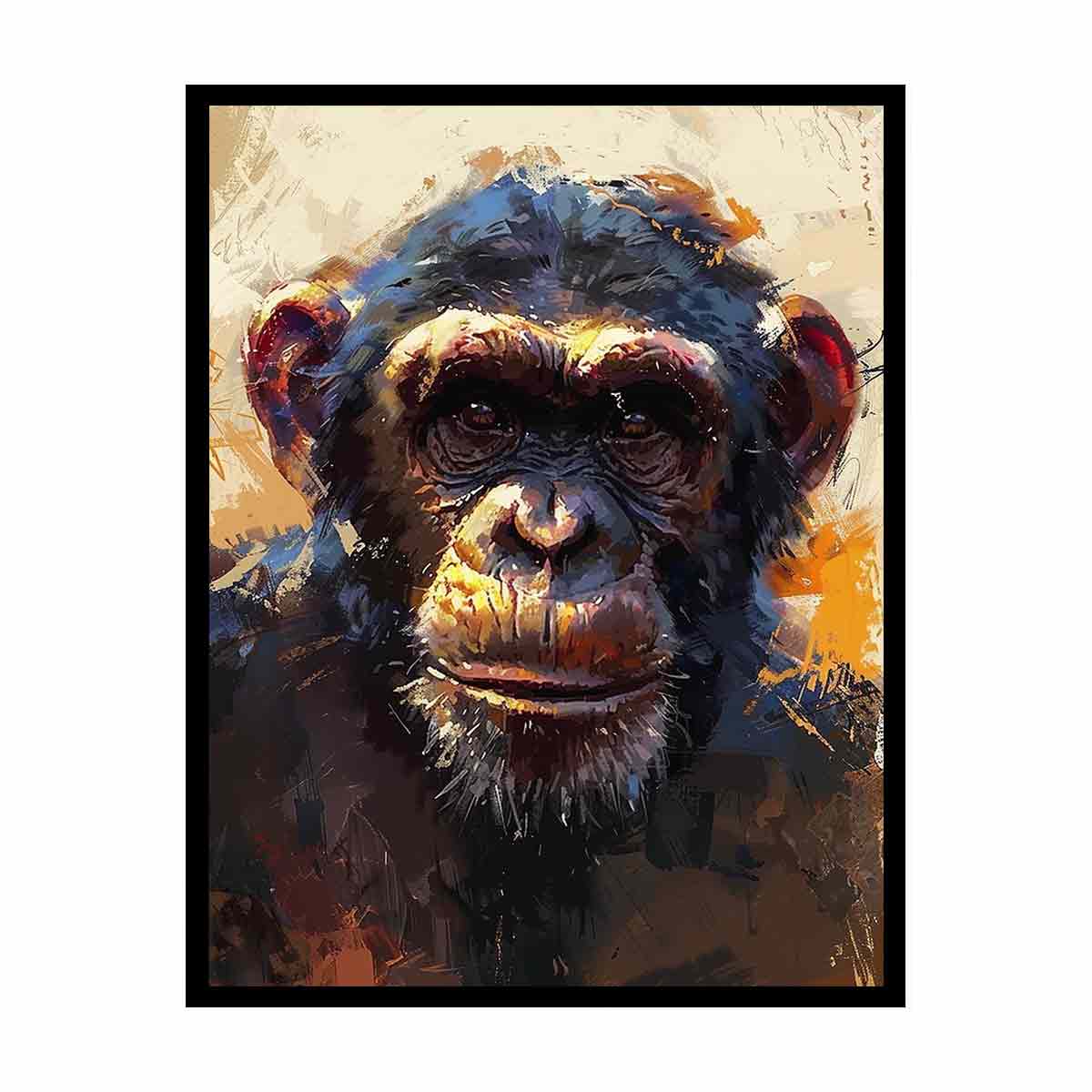 Ape Painting  Canvas Print