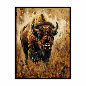 Bison Painting  Canvas Print