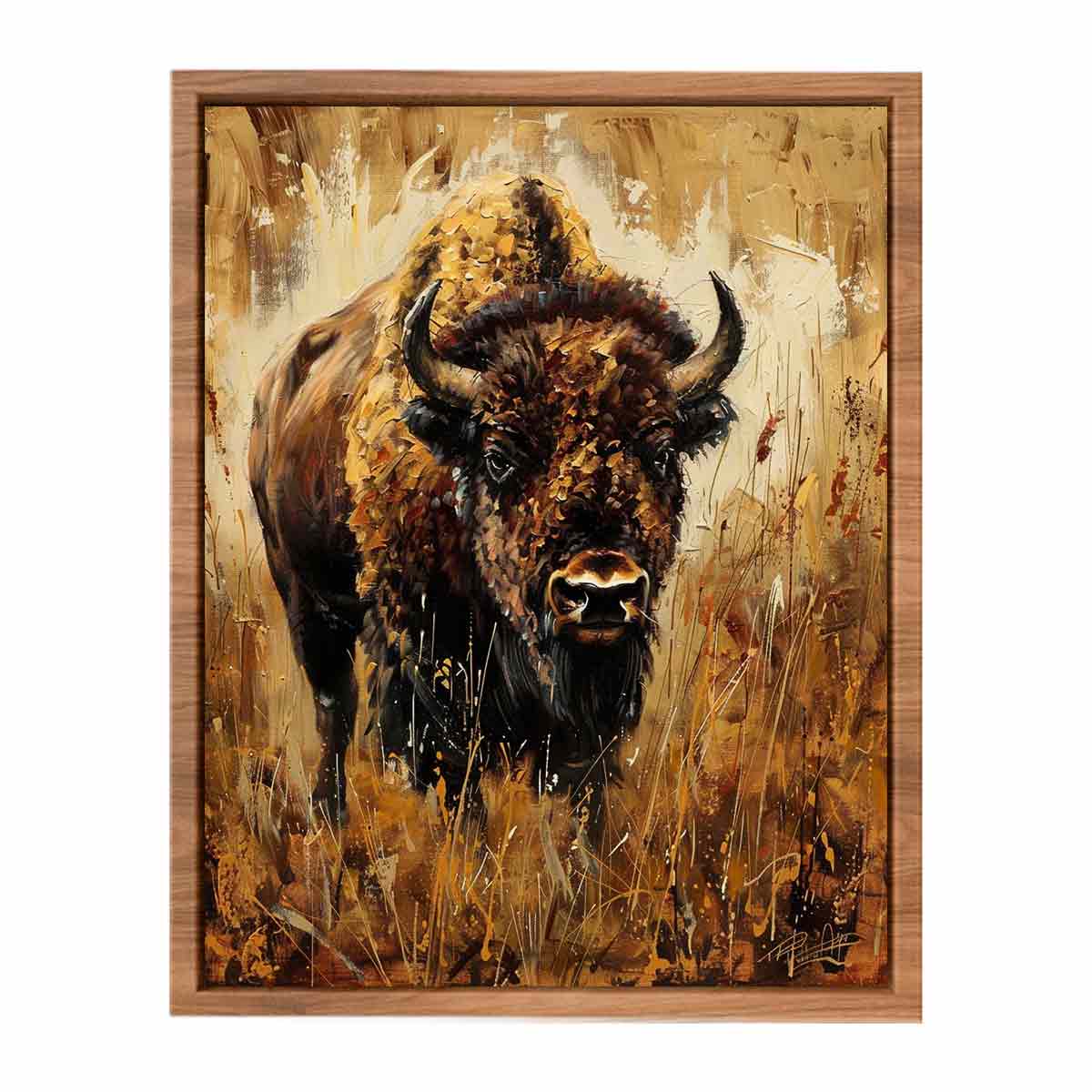 Bison Painting Poster