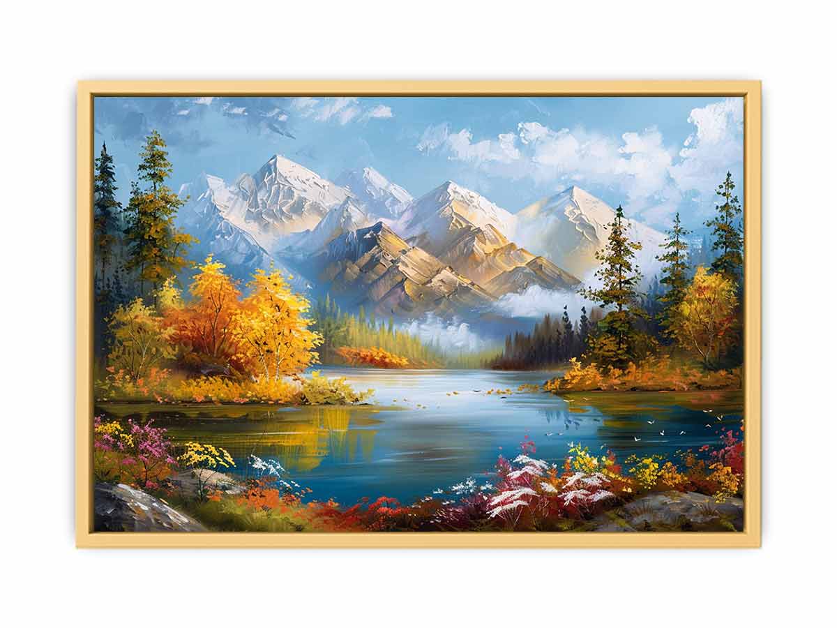 Forest Lake  Streched canvas