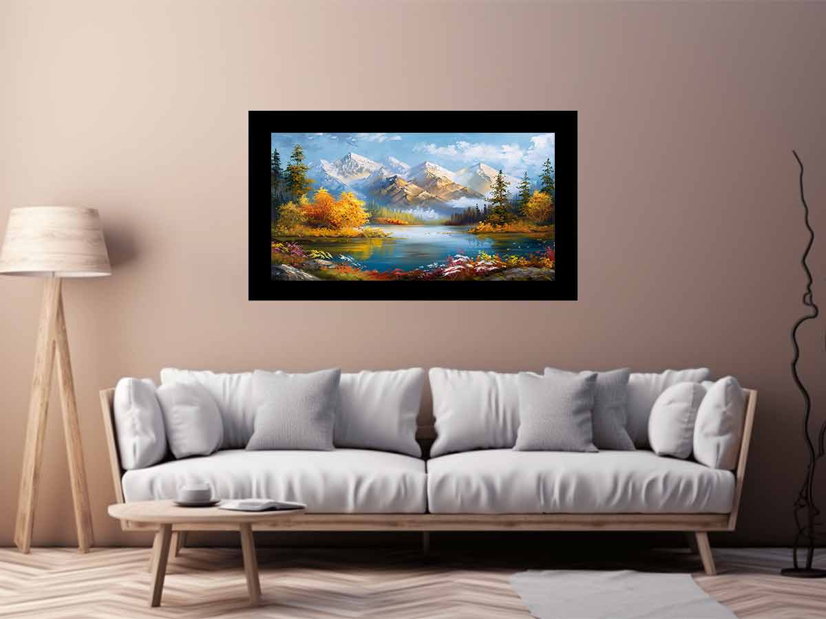 Forest Lake Painting