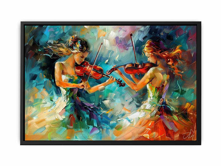 Muisc In Sync  Canvas Print