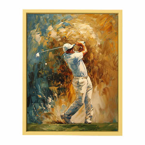 Golf Shot Painting   Streched canvas