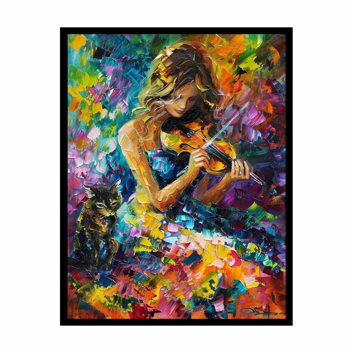 Strings of Serenity  Canvas Print