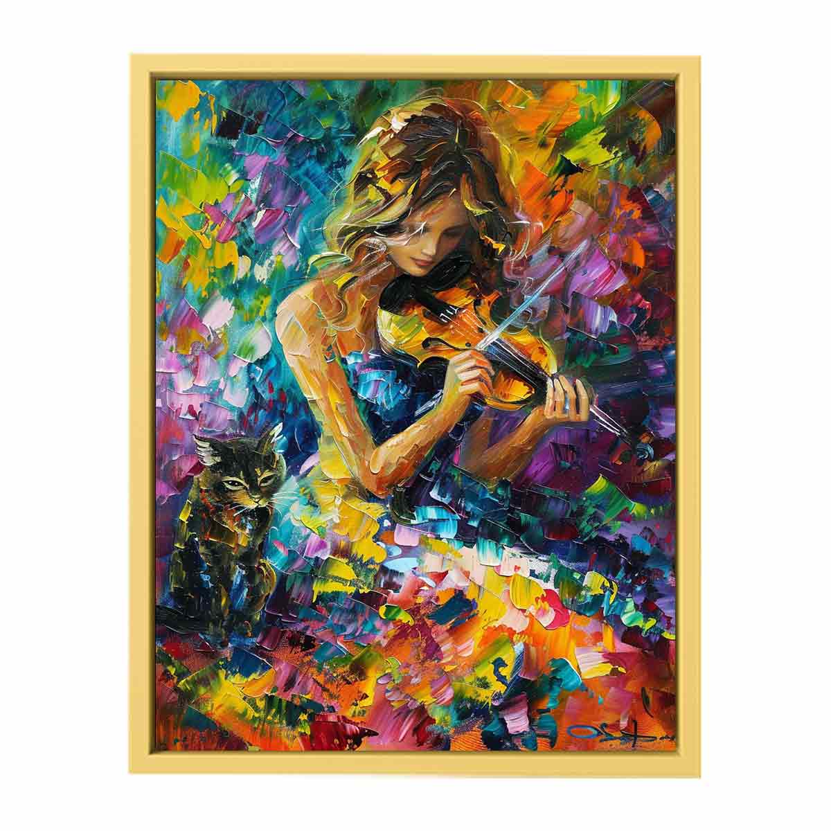 Strings of Serenity  Streched canvas