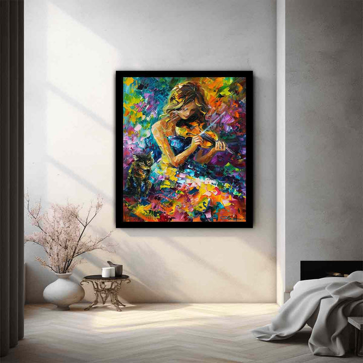 Strings of Serenity Painting