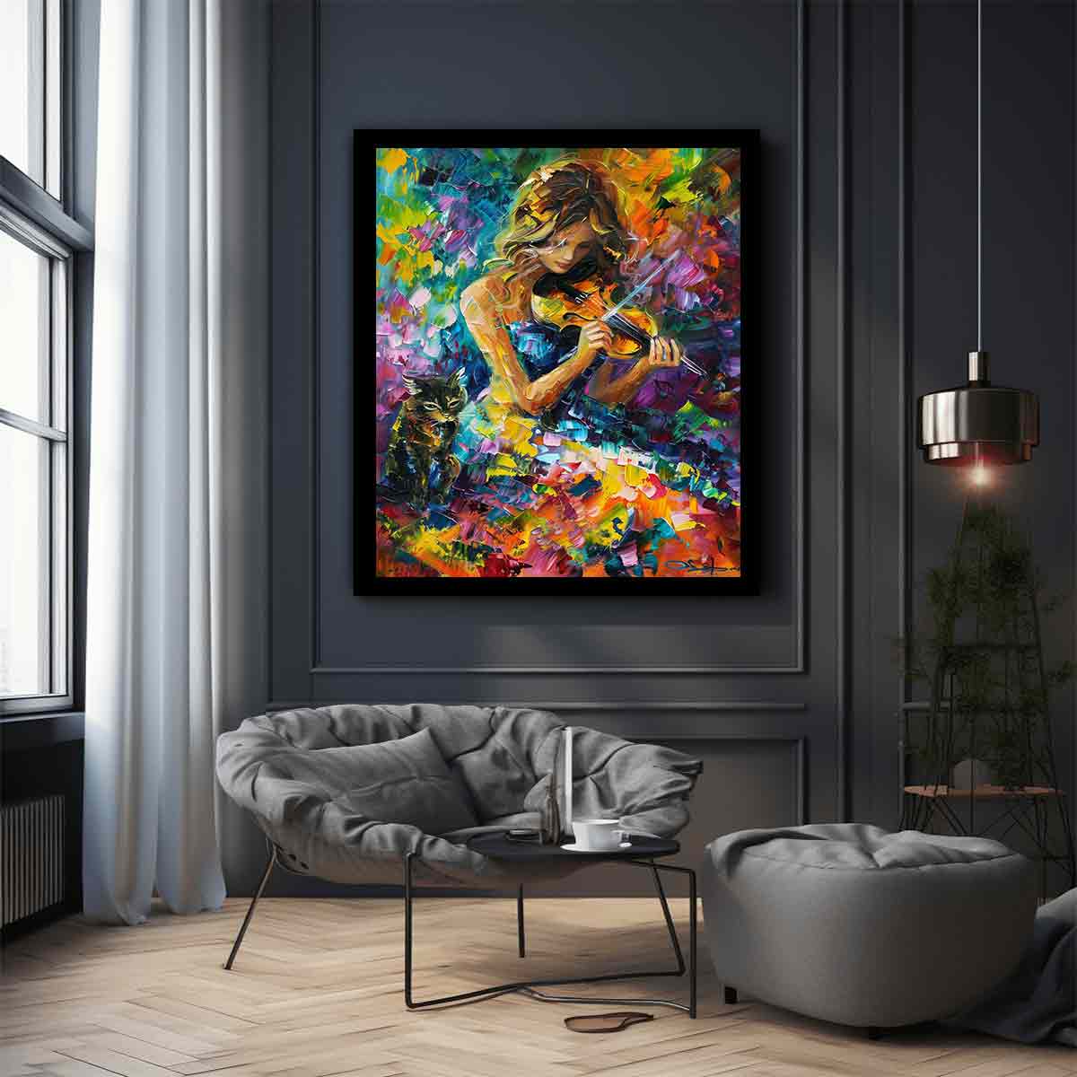 Strings of Serenity Painting