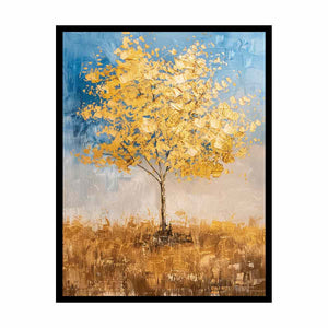 Gold Tree Painting  Canvas Print