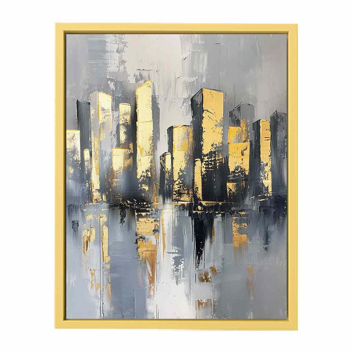 Cityscape Buildings Art  Streched canvas