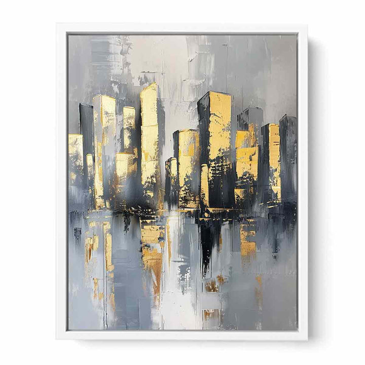 Cityscape Buildings Art Framed Print