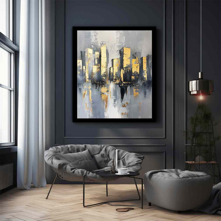 Cityscape Buildings Art Painting