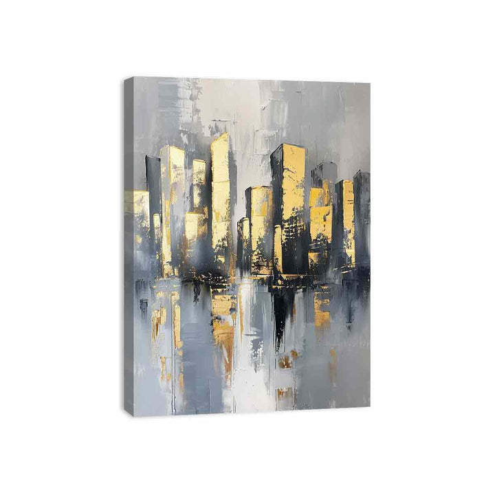 Cityscape Buildings Art Painting
