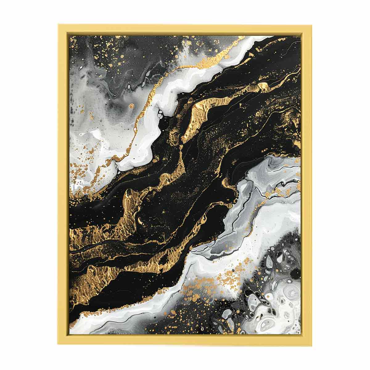Black Gold Art   Streched canvas
