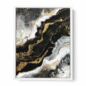Black Gold Art  Framed Print