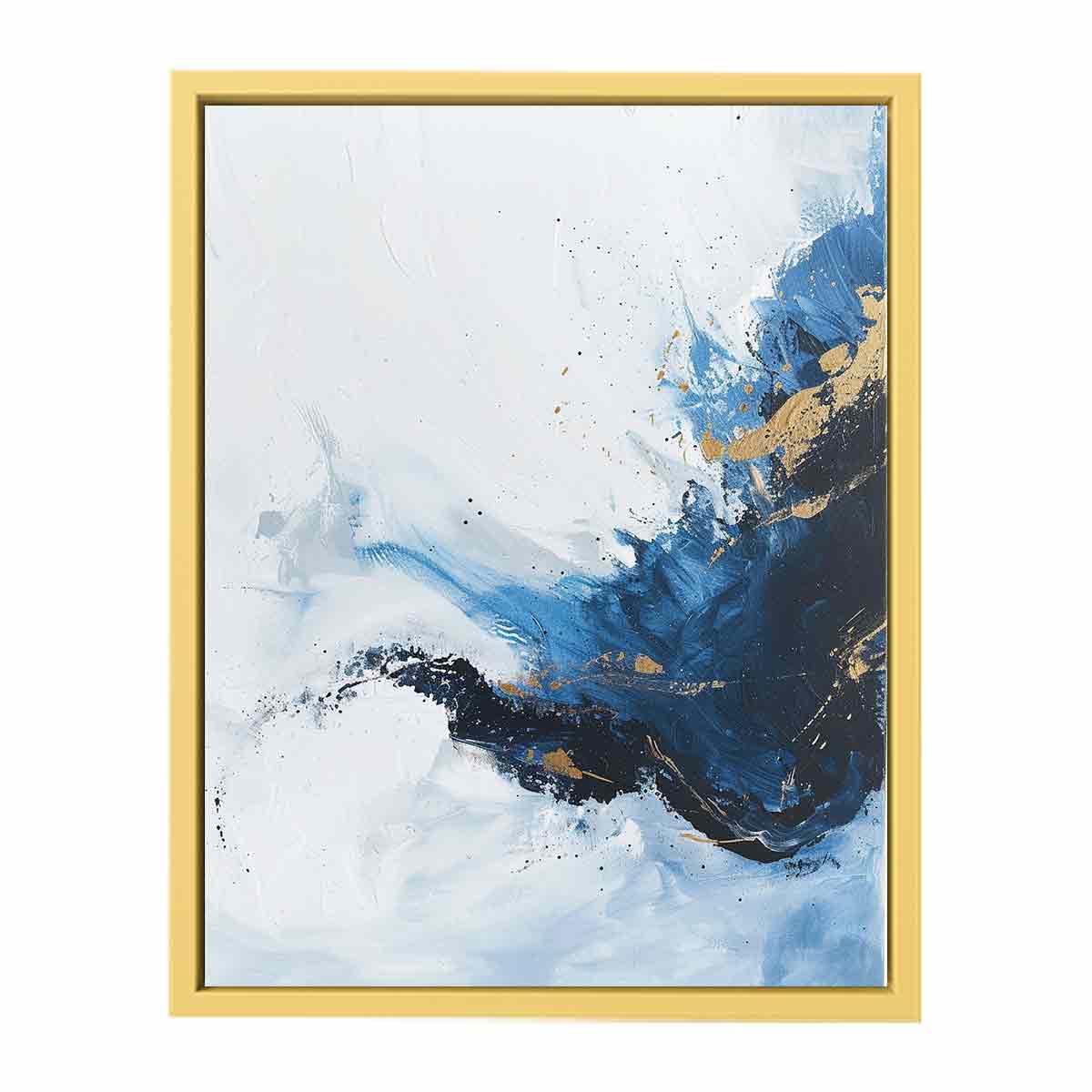 Blue Gold Art   Streched canvas