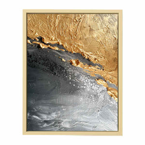 Abstract Gold Beach  Art Print