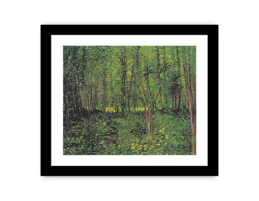 tree And Undergrowth By Van Gogh Framed Print