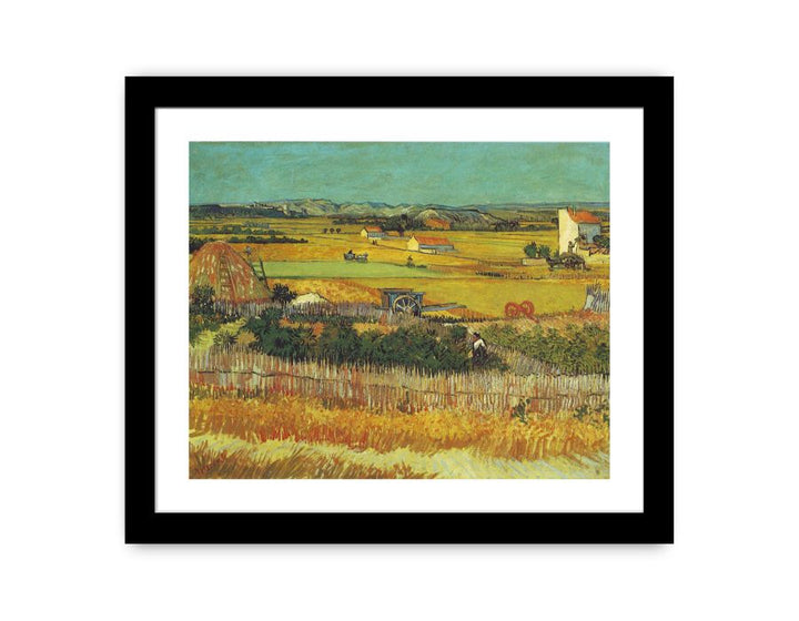 Harvest  Painting By Van Gogh Framed Print