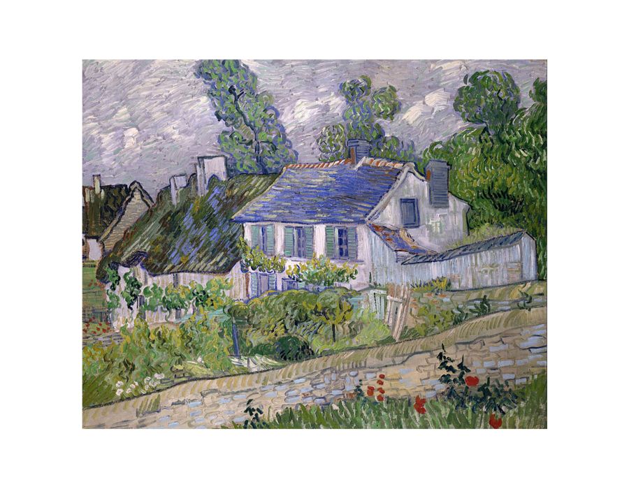 Houses At Auvers By Van Gogh Framed Print