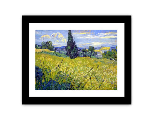 Green Field By Van Gogh Framed Print