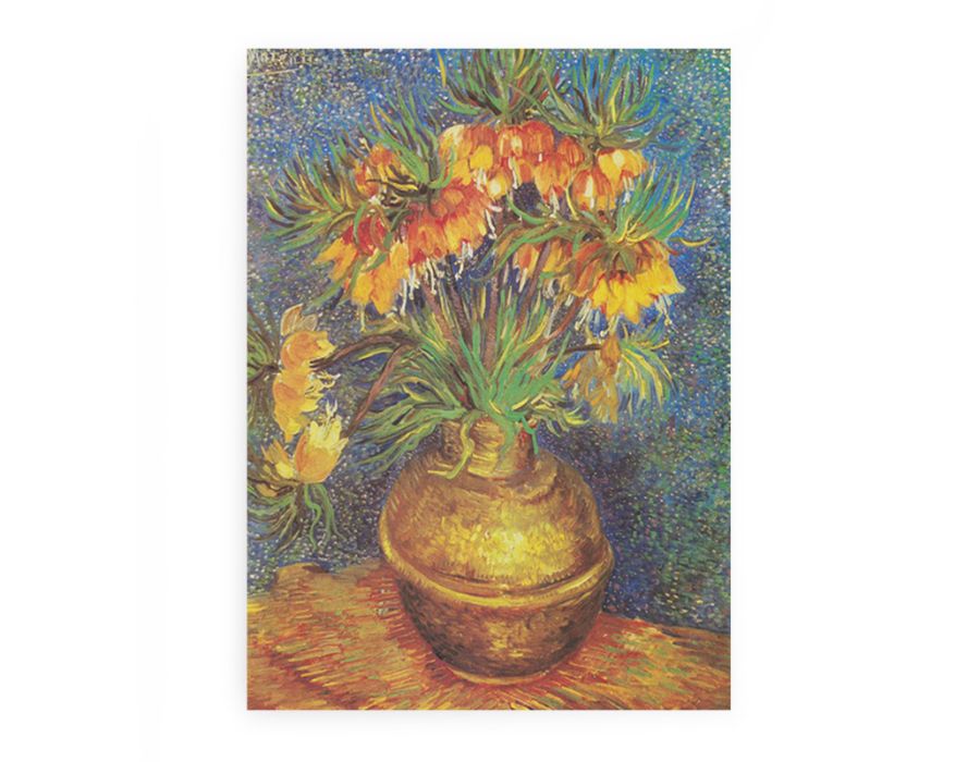 Flowers In Copper Vase By Van Gogh Canvas Print