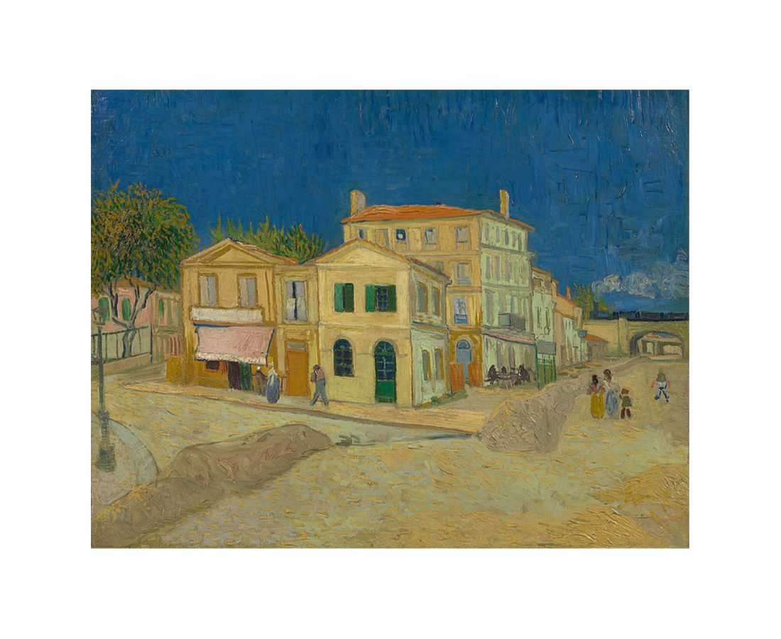 The Yellow House By Van Gogh Canvas Print