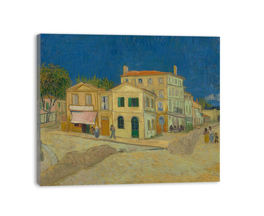 The Yellow House By Van Gogh Canvas Print