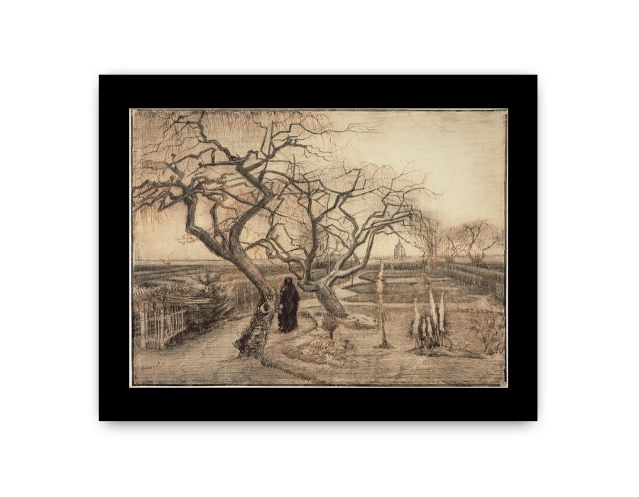Winter garden by Van Gogh Framed Print