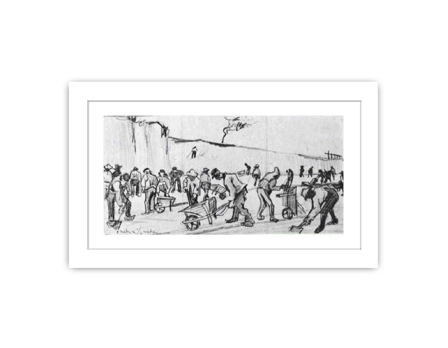 Sand Diggers in Dekkersduin near The Hague Framed Print
