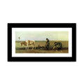 Plow In Field Painting by Van Gogh Framed Print