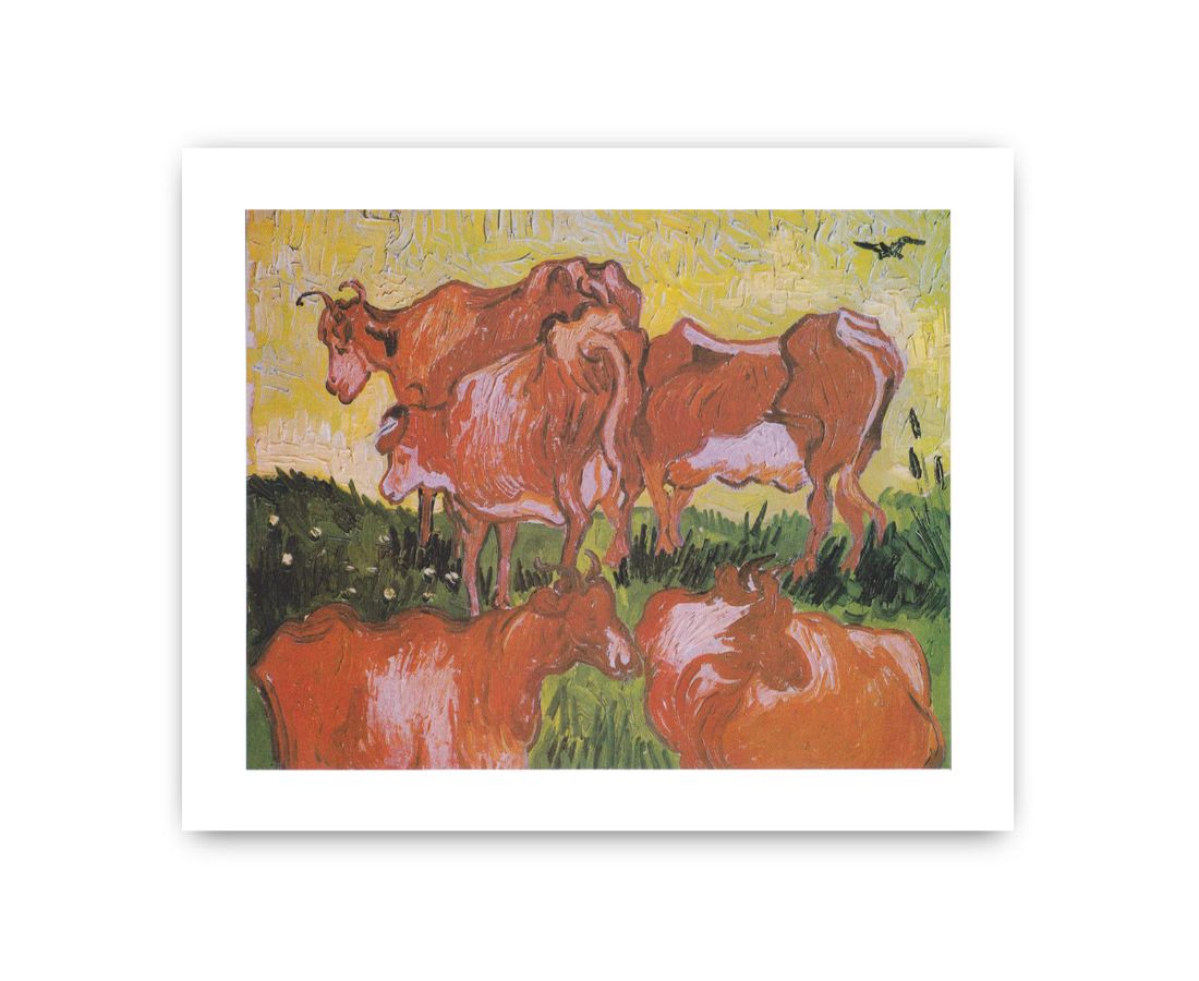 Cows Painting Framed Print