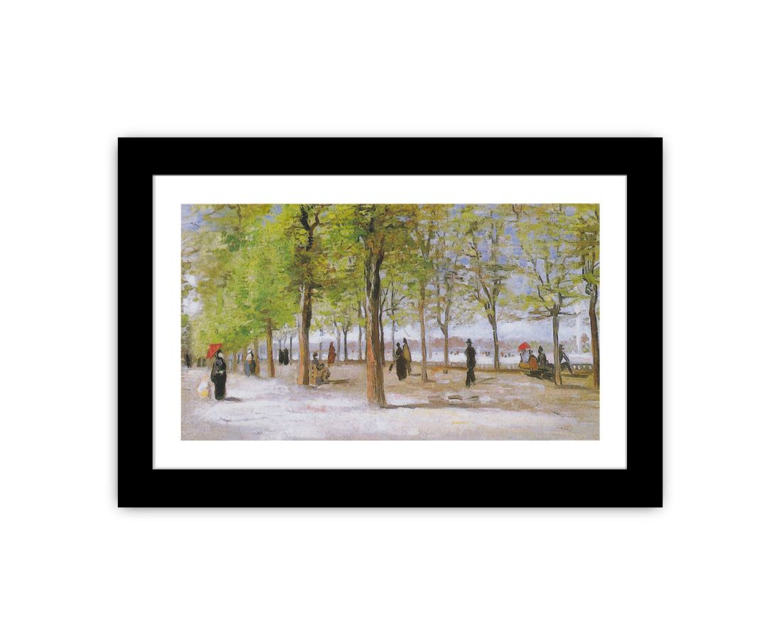 Terrace in the Luxembourg Gardens Framed Print